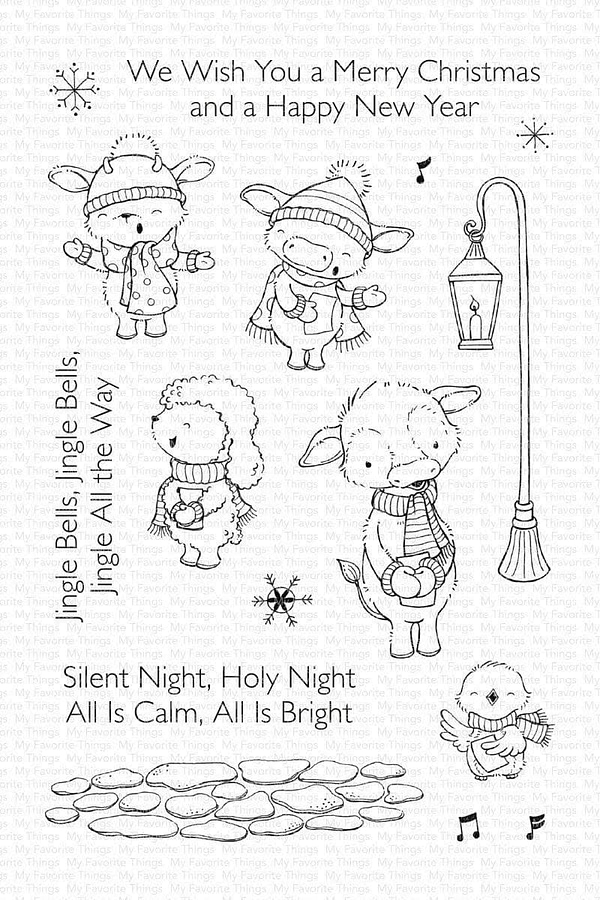 sy 39 my favorite things christmas carols clear stamps