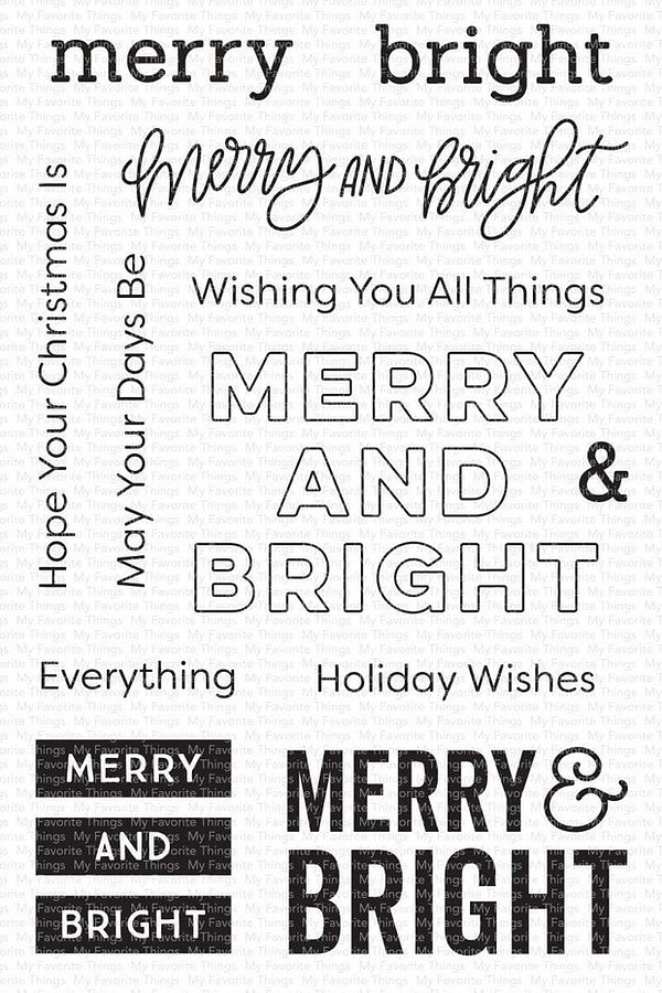 CS 506 my favorite things merry bright clear stamps