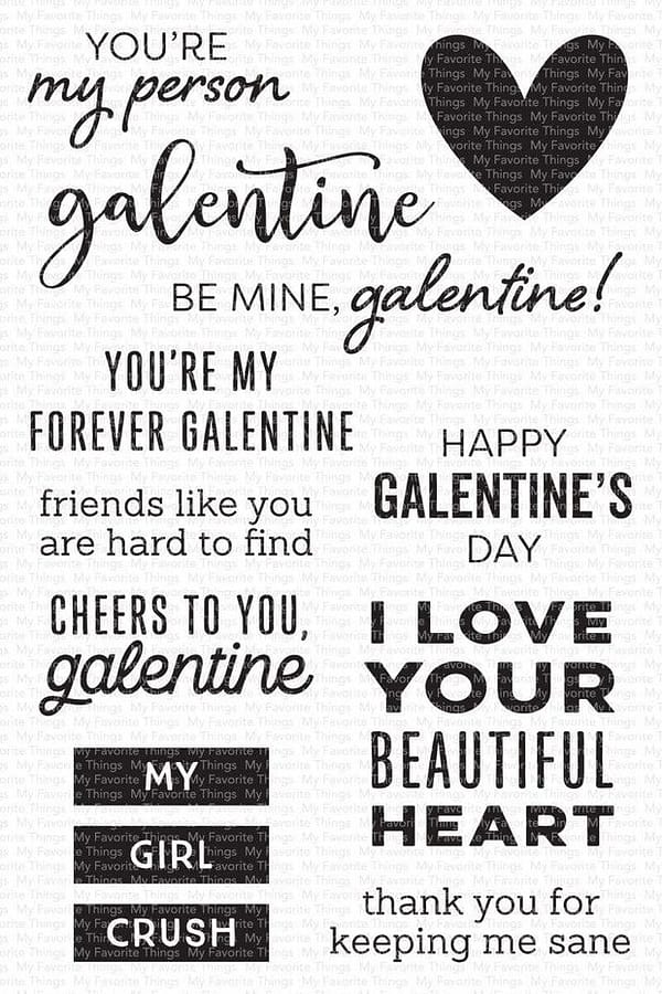 CS 538 my favorite things my galentine clear stamps