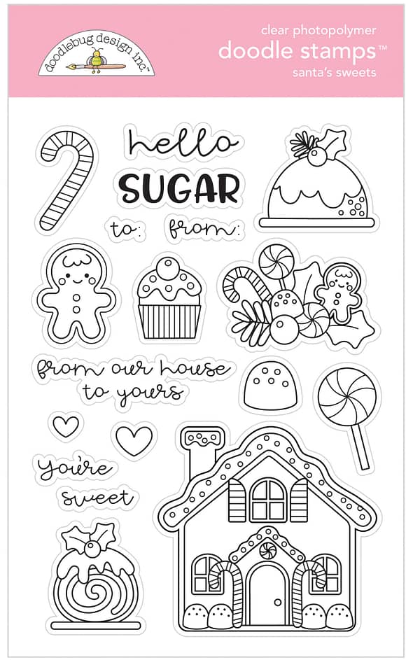 6479 doodlebug design santas sweets doodle stamps